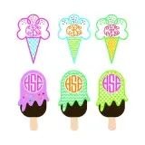 Ice Cream Svg Frames