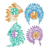 Red Indian Headdress SVG Cuttable Designs