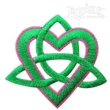 Irish Celtic Faithful Heart Embroidery Design