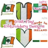 irish ireland flag embroidery design bundle thumb