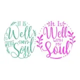 It is Well with My Soul SVG Cuttable Design
