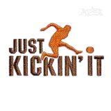 Just Kickin' It Soccer - UK Football Machine Embroidery Design by Apex