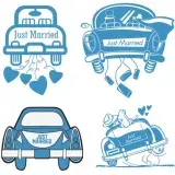 Just Married Car SVG Cuttable Files