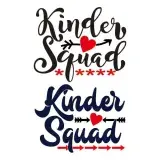 Kinder Squad SVG Cuttable Design