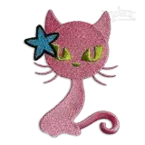Kitten Cat Cool Machine Embroidery Design by Apex