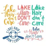 Lake Hair SVG Cuttable Designs