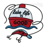 Lake Life is a Good Fishing Bobber Embroidery Designs