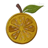 Yellow Lemon Fruit Machine Embroidery Design by Apex