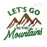 Let's Go to the Mountain Embroidery Design by Apex