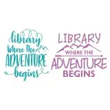 Library Where the Adventure Begins SVG Cuttable Design