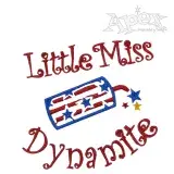 Little Miss Dynamite Embroidery Designs