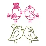 Love Birds Wedding SVG Cuttable Design