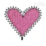 Love Heart Embroidery Design