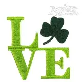 Love Irish Ireland Embroidery Design