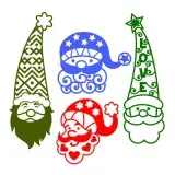 Lovely Santa Pack SVG Cuttable Design