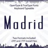 Madrid TrueType Font