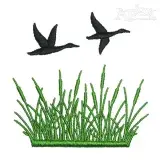 Mallard Duck Embroidery Design