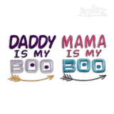 Mama is My Boo - Daddy Machine Embroidery Design by Apex