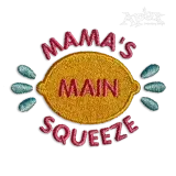 Mama's Main Squeeze Lemon Machine Embroidery Design by Apex