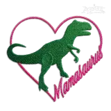 Mamasaurus Dinosaur Machine Embroidery Design - Apex