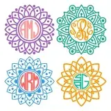 Mandala SVG Cuttable Frames