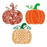 Mandala Pumpkin SVG Cuttable Design
