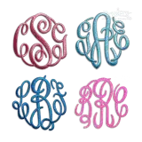 Master Circle Curlz Machine Embroidery Font - Apex All