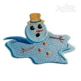 Snowman Machine Embroidery Design 
