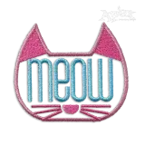 Meow Cat Machine Embroidery Design by Apex