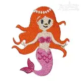 Mermaid Embroidery Design