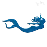Mermaid Swimming Machine Embroidery Design by Apex Digitizing