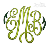 Mia Monogram 3D Puffy Machine Embroidery