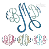 Mia Monogram Machine Embroidery Font - Apex Digitizing All