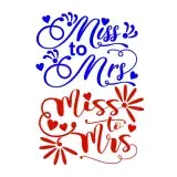 Miss to Mrs SVG Cuttable Design