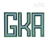 Modern Block Applique Machine Embroidery Fonts