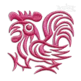 Morning Rooster Machine Embroidery Design by Apex