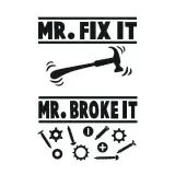 Mr. Fix It and Mr. Broke It Father's Day SVG Cuttable Design