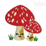 Mushroom Embroidery Design