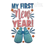 My 1st New Year Newborn Baby Machine Embroidery Designs.