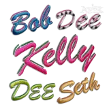 Mya Script Shadow Machine Embroidery Font Digitized by Apex
