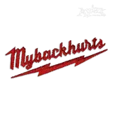 My Back Hurts Parody Logo Machine Embroidery Design - Apex