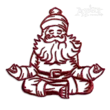 Sleigh Namasleigh Christmas Santa Yogi Yoga Machine Embroidery Design