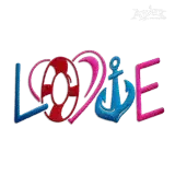 Nautical Ocean Beach Lovers Love Machine Embroidery Designs