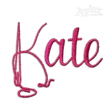 Needles Machine Monogram Embroidery Font by Apex