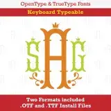 Nola Monogram TrueType Font