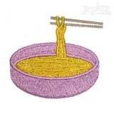 Noodles Embroidery Design