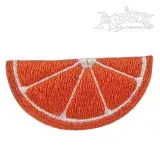 Orange Slice Embroidery Design