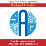 Paisley Monogram TrueType Font