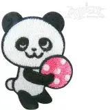 Panda Bear Embroidery Designs Polka Dots