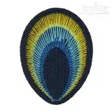 Peacock Feather Embroidery Design